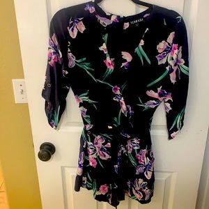 Yumi Kim Silk Floral Romper